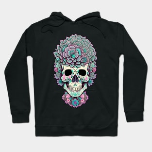 skull flower Hoodie